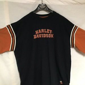 Harley Davidson HD Mens Black Orange Twin Cities Minneapolis St Paul Shirt 2XL